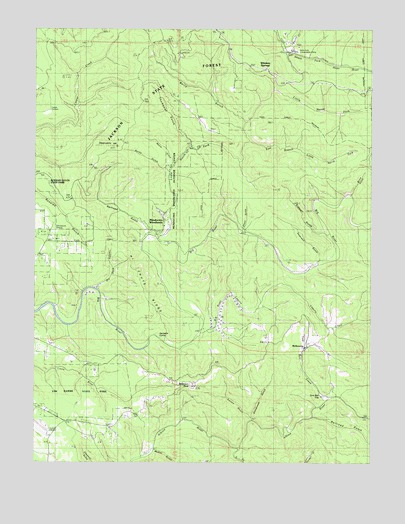 Mathison Peak, CA USGS Topographic Map