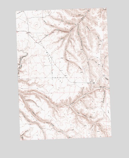 Matney Flat, OR USGS Topographic Map