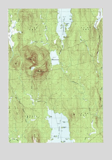 Mattamiscontis Mountain, ME USGS Topographic Map
