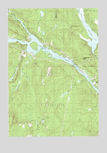 Mattaseunk Lake, ME USGS Topographic Map