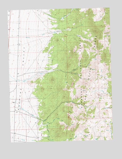 Mattier Creek, NV USGS Topographic Map