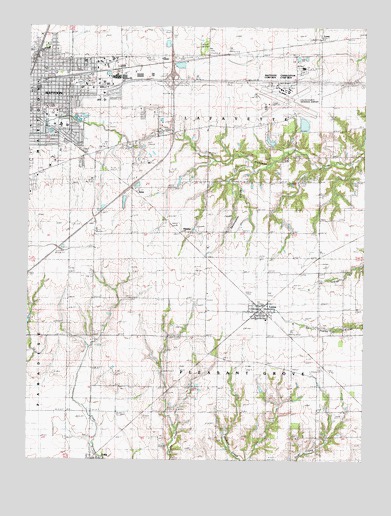 Mattoon East, IL USGS Topographic Map