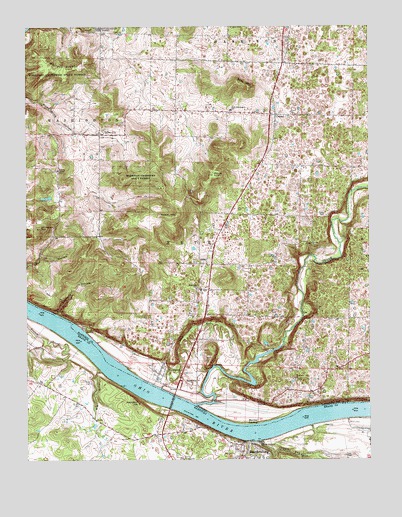 Mauckport, IN USGS Topographic Map