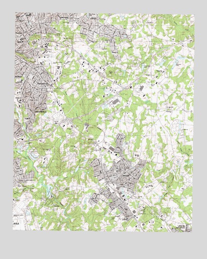 Mauldin, SC USGS Topographic Map