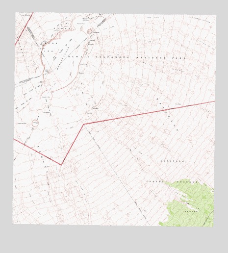 Mauna Loa, HI USGS Topographic Map