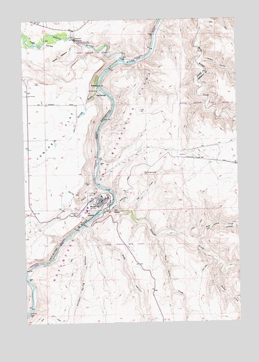 Maupin, OR USGS Topographic Map