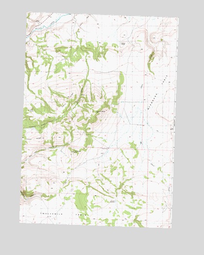 Maupin Butte, OR USGS Topographic Map