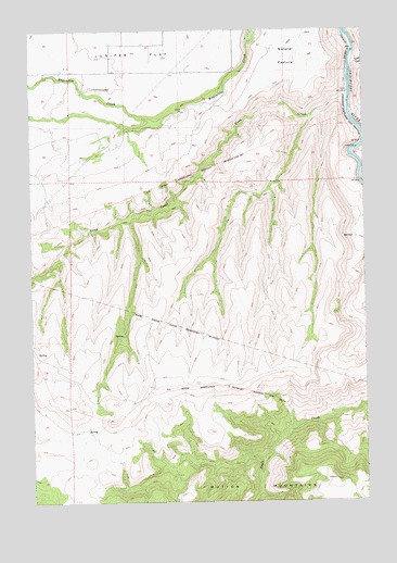 Maupin SW, OR USGS Topographic Map