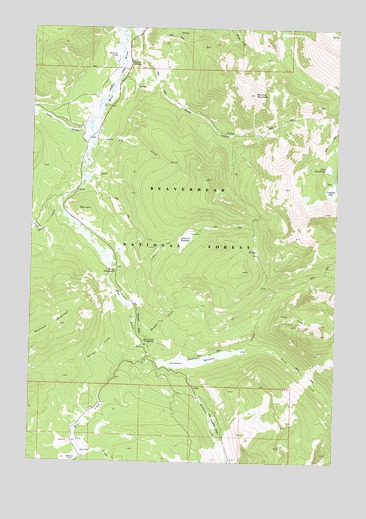 Maurice Mountain, MT USGS Topographic Map