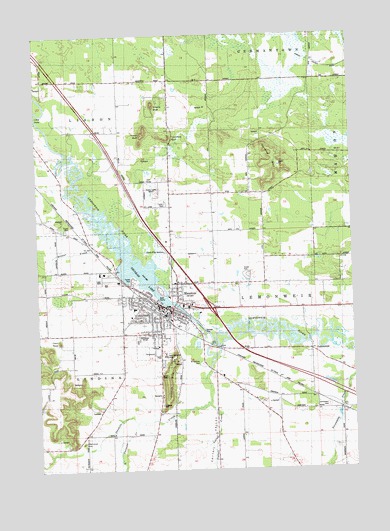 Mauston, WI USGS Topographic Map