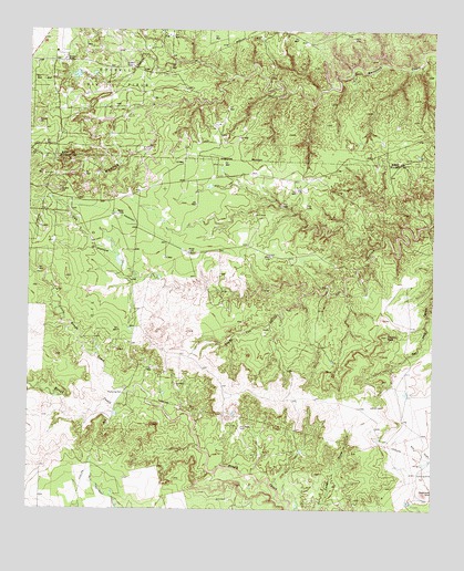 Maverick Creek, TX USGS Topographic Map