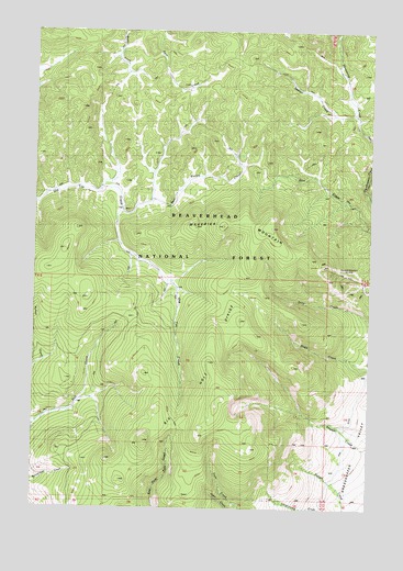 Maverick Mountain, MT USGS Topographic Map