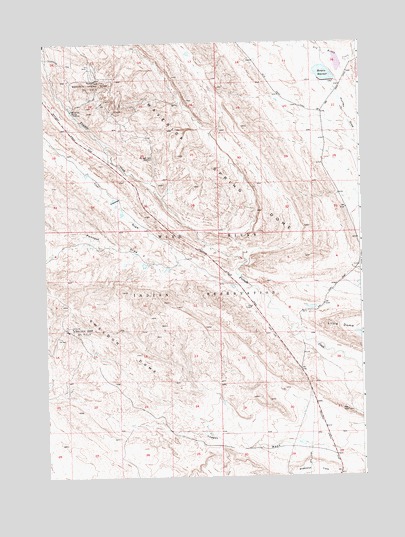 Maverick Spring, WY USGS Topographic Map