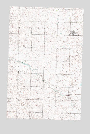 Maxbass, ND USGS Topographic Map