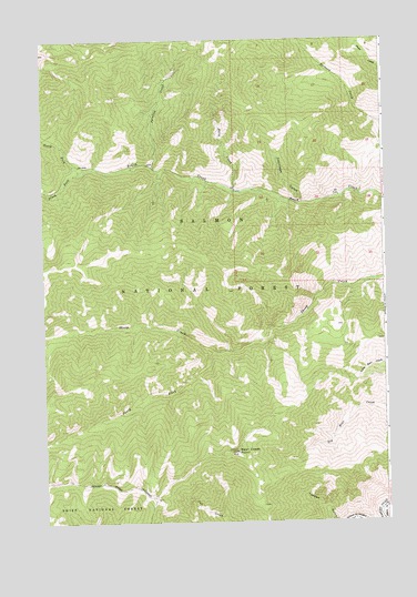 Bear Creek Point, ID USGS Topographic Map