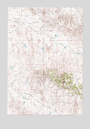 Maxwell Butte, MT USGS Topographic Map