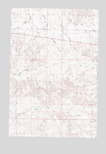 Maxwell Coulee, MT USGS Topographic Map