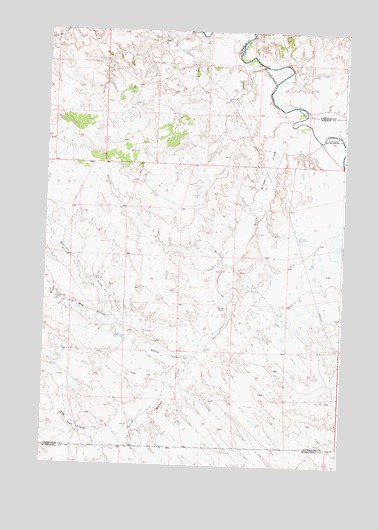 Maxwell Ranch, MT USGS Topographic Map