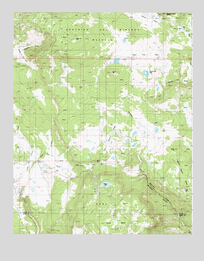 Agua Fria Peak, NM USGS Topographic Map