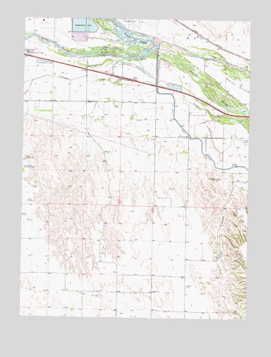 Maxwell SW, NE USGS Topographic Map