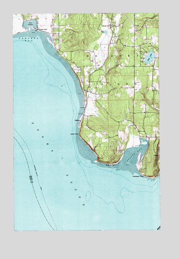 Maxwelton, WA USGS Topographic Map