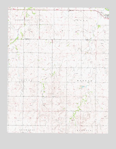 May West, OK USGS Topographic Map
