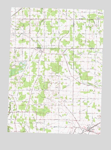 Maybee, MI USGS Topographic Map
