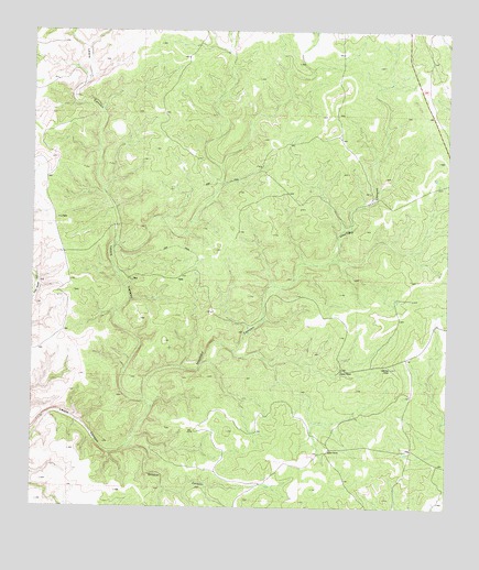 Mayfield Canyon, TX USGS Topographic Map
