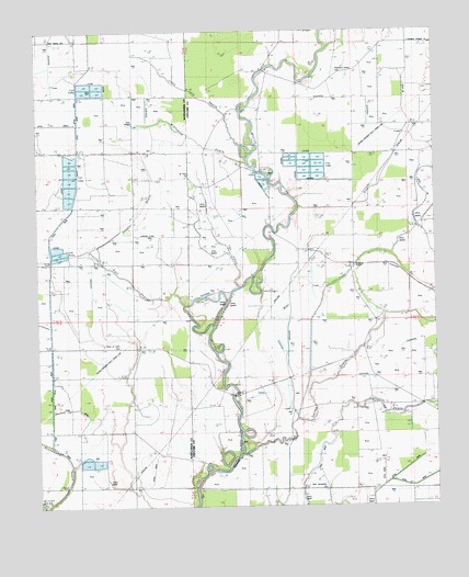 Bear Gut Bayou, MS USGS Topographic Map