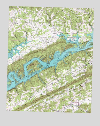 Maynardville, TN USGS Topographic Map