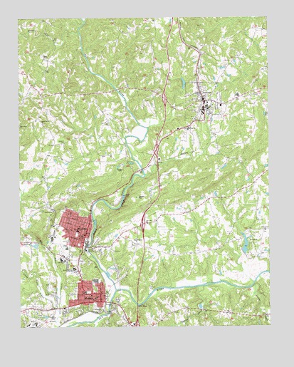 Mayodan, NC USGS Topographic Map