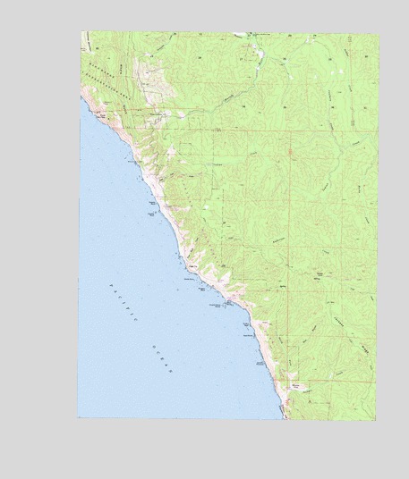 Bear Harbor, CA USGS Topographic Map