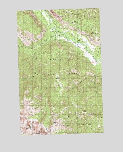 Mazama, WA USGS Topographic Map