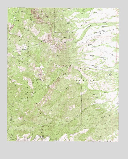 Mazatzal Peak, AZ USGS Topographic Map