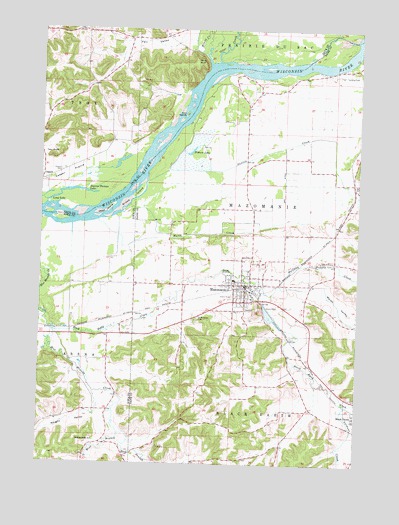 Mazomanie, WI USGS Topographic Map