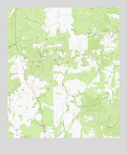 Bear Hollow, TX USGS Topographic Map