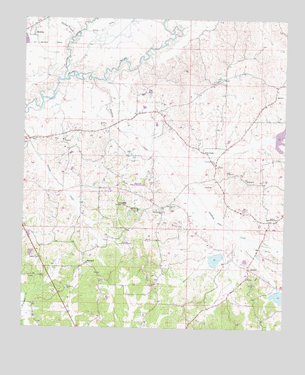 McAfee, MS USGS Topographic Map