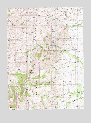 McAfee Peak, NV USGS Topographic Map
