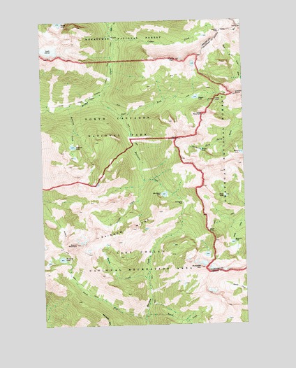 McAlester Mountain, WA USGS Topographic Map