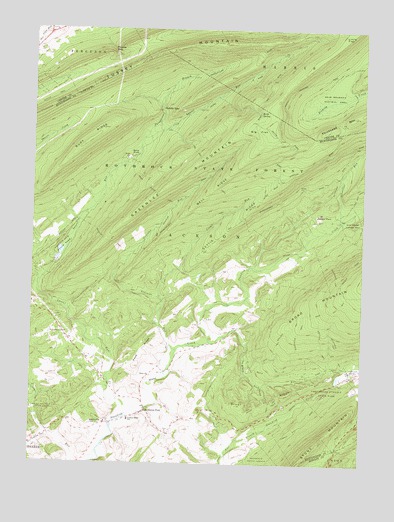 McAlevys Fort, PA USGS Topographic Map