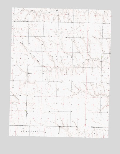 McAllaster NE, KS USGS Topographic Map