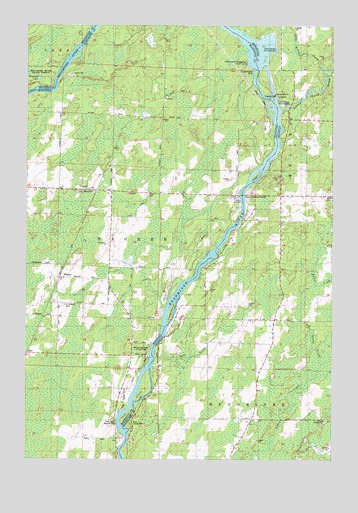 McAllister, WI USGS Topographic Map