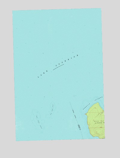 Bear Island, WI USGS Topographic Map