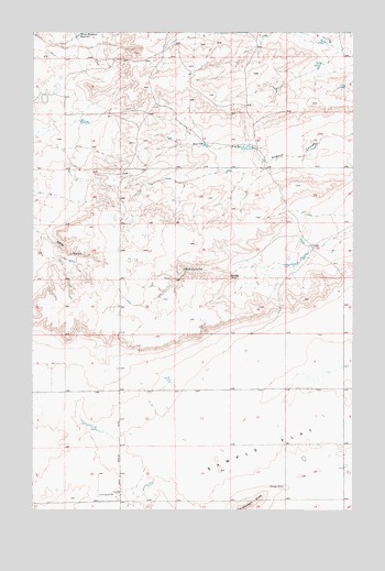McBridy Spring, MT USGS Topographic Map
