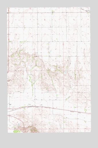 McCabe West, MT USGS Topographic Map