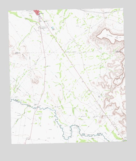McCamey South, TX USGS Topographic Map