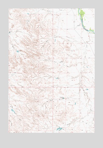 Bear Jaw Creek, MT USGS Topographic Map