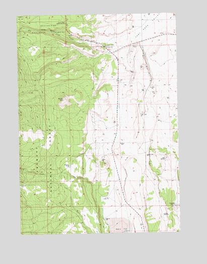 McCarty Butte, OR USGS Topographic Map