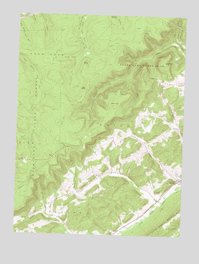 Bear Knob, PA USGS Topographic Map