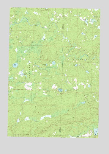 McCaslin Mountain, WI USGS Topographic Map